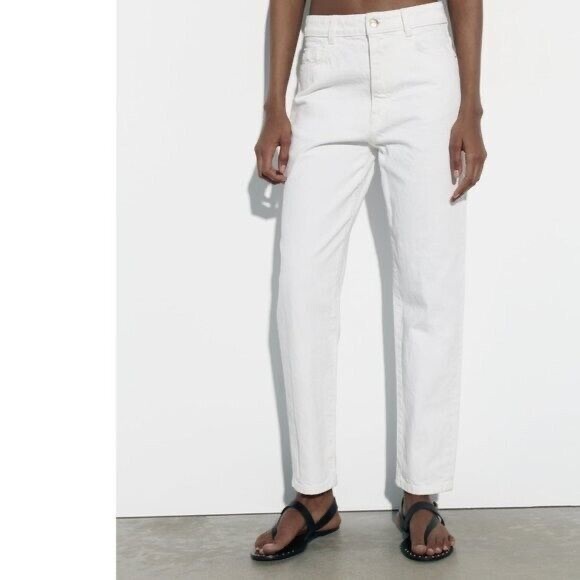 Zara mom comfort high waisted ankle length New with tag size 14 - Picture 2 of 11